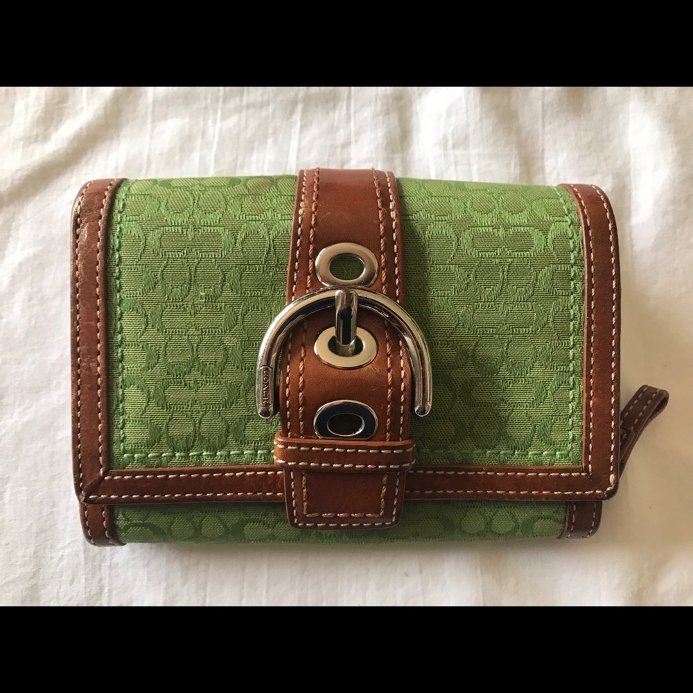 Green Coach wallet